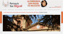 Desktop Screenshot of parroquiasanmiguel.com